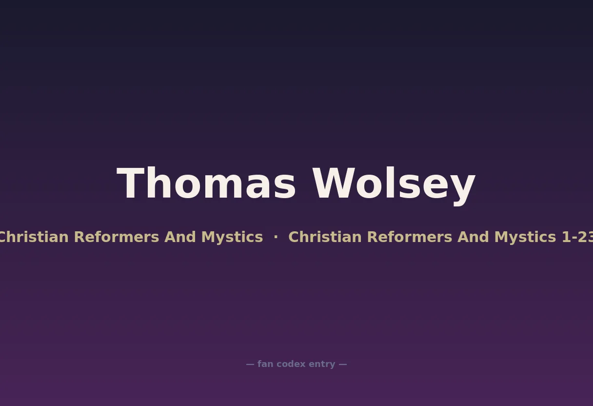 Thomas Wolsey