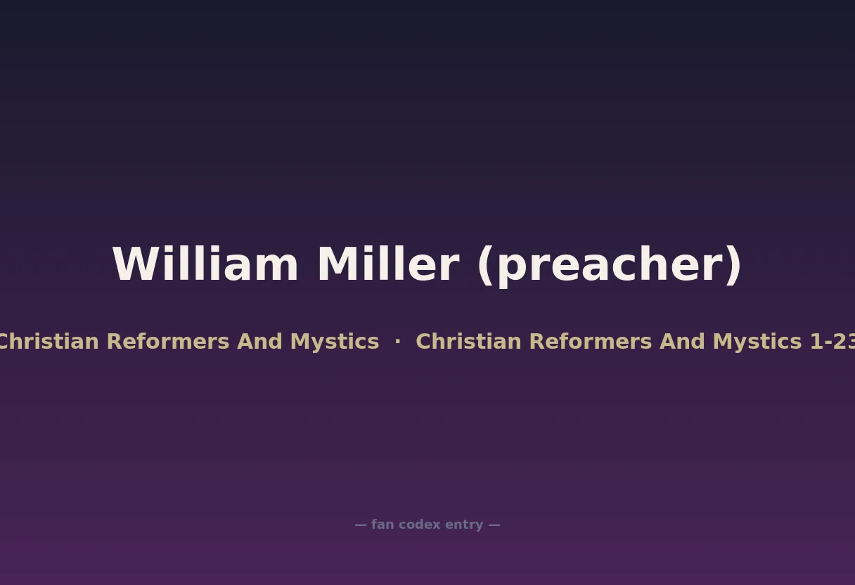 William Miller (preacher)